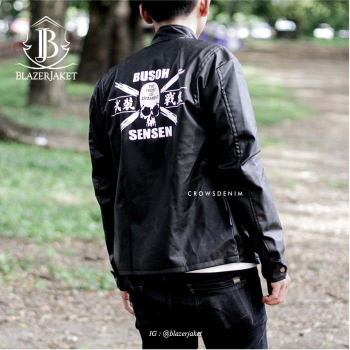 เสื้อแจ็คเก็ตผู้ชาย& 39;, เสื้อแจ็คเก็ตหนัง TFOA, CROWS ZERO JACKET, เสื้อแจ็คเก็ตมอเตอร์ไซค์, A6