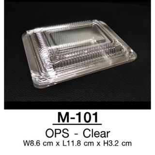 กล่องใสเบเกอรี่ OPS 101 (100ชิ้น/กล่อง)