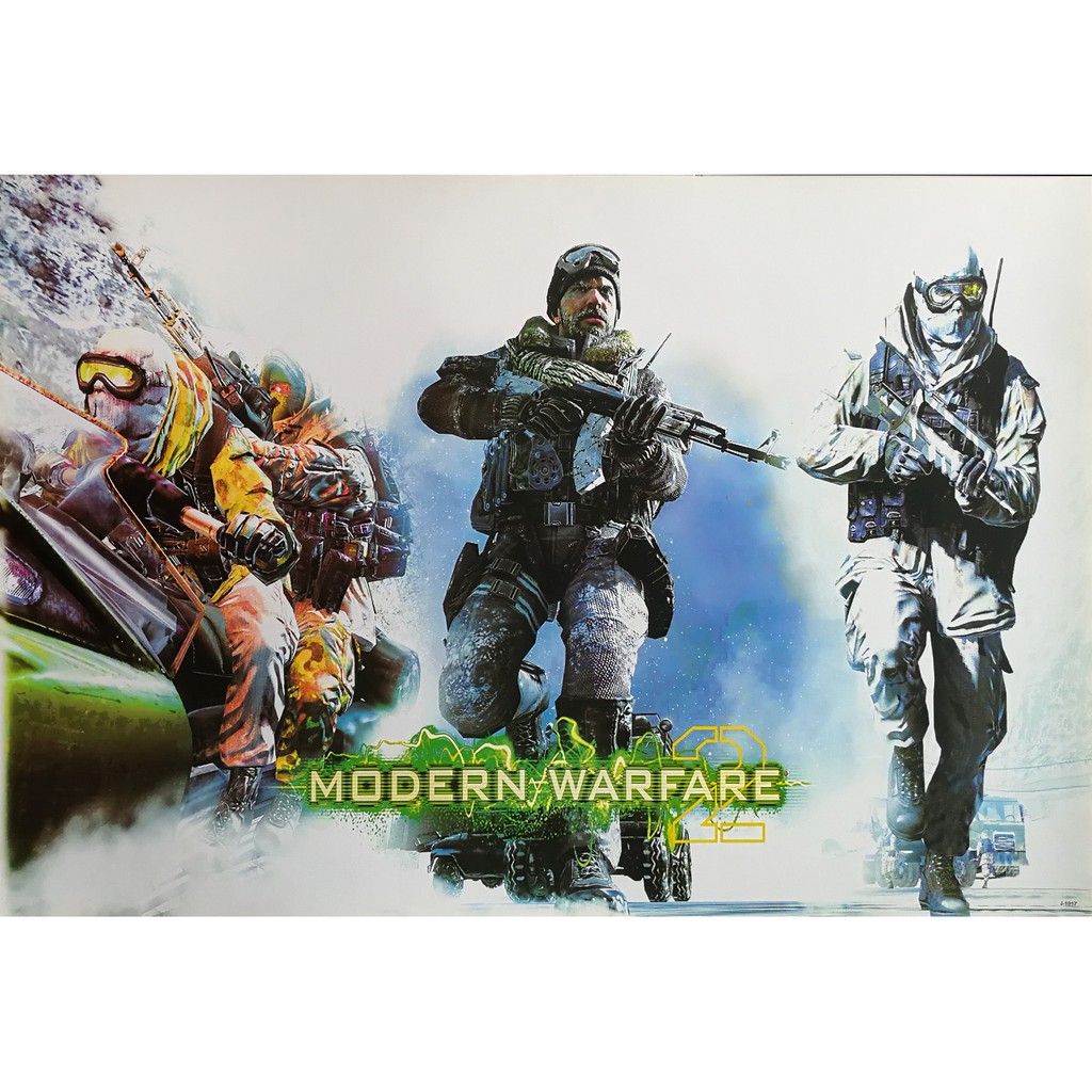 โปสเตอร์ เกม Call of Duty Modern Warfare 2 (2014) POSTER 24”x35” Inch War Games Series First-Person 