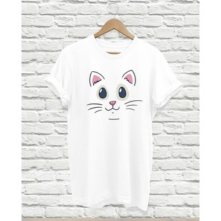 เสื้อยืดลายหน้าแมวเหมียว CAT FACE TSHIRT