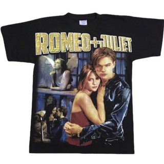 เสื้อยืดวินเทจหนัง โอเวอร์ปริ่น OVP ROMEO &amp; JULIET’ 90’ Size’ L - XL 670฿