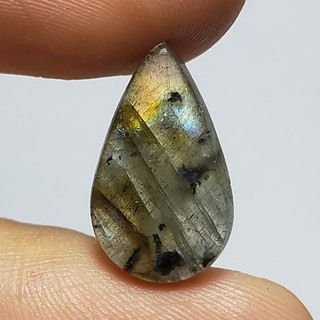 พลอย ลาบราโดไรท์ ธรรมชาติ แท้ หินพ่อมด ( Natural Labradorite ) หนัก 5.21 กะรัต