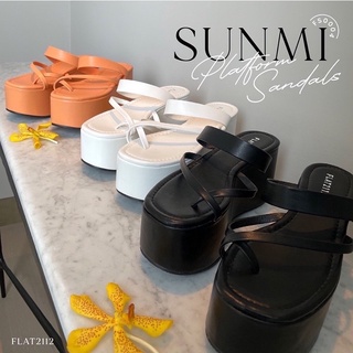 FLAT2112 FS0004 : SUNMI PLATFORM SANDALS (ราคาปกติ 990)