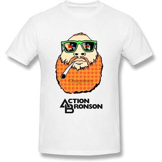 เสื้อผ้าผชเสื้อยืด คอกลม พิมพ์ลาย Action Bronson DIY สําหรับผู้ชายS-5XL