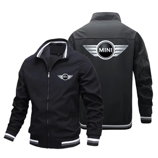 MINI COOPER LOGO Sportswear Baseball Uniform COUNTRYMAN JCW CLUBMAN F54 F55 F56 F57 F58 F60 R55 R57 R58 R60 Shop Custom Workwear Zipper Stand Collar Plus Size Long Sleeve Sweater Aviator Jacket