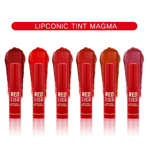 LIPCONIC Lie HOLIKA TINT MAGMA Collection Red