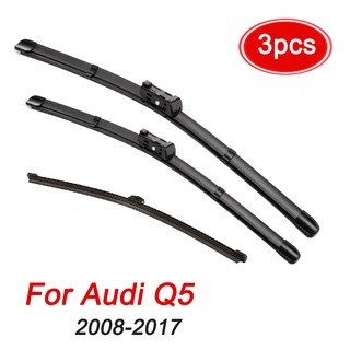 มาใหม่ Midoon LHD RHD ชุดใบปัดน้ําฝนกระจกหน้า หลัง สําหรับ Audi Q5 2008-2016 2017 24 นิ้ว 20 นิ้ว และ 13 นิ้ว