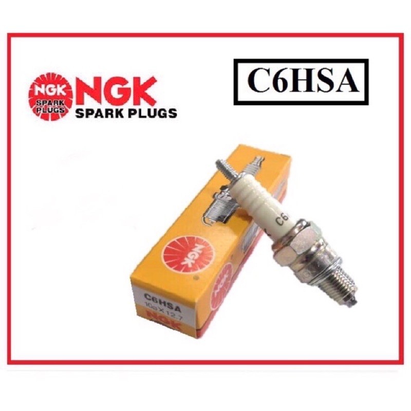 ปลั๊ก C6 NGK C6HSA C7HSA BP7HS Orignal NGK- EX5/Kriss/GBOJ/C70/Demak/Y110/Y100/Y80 - หัวเทียน