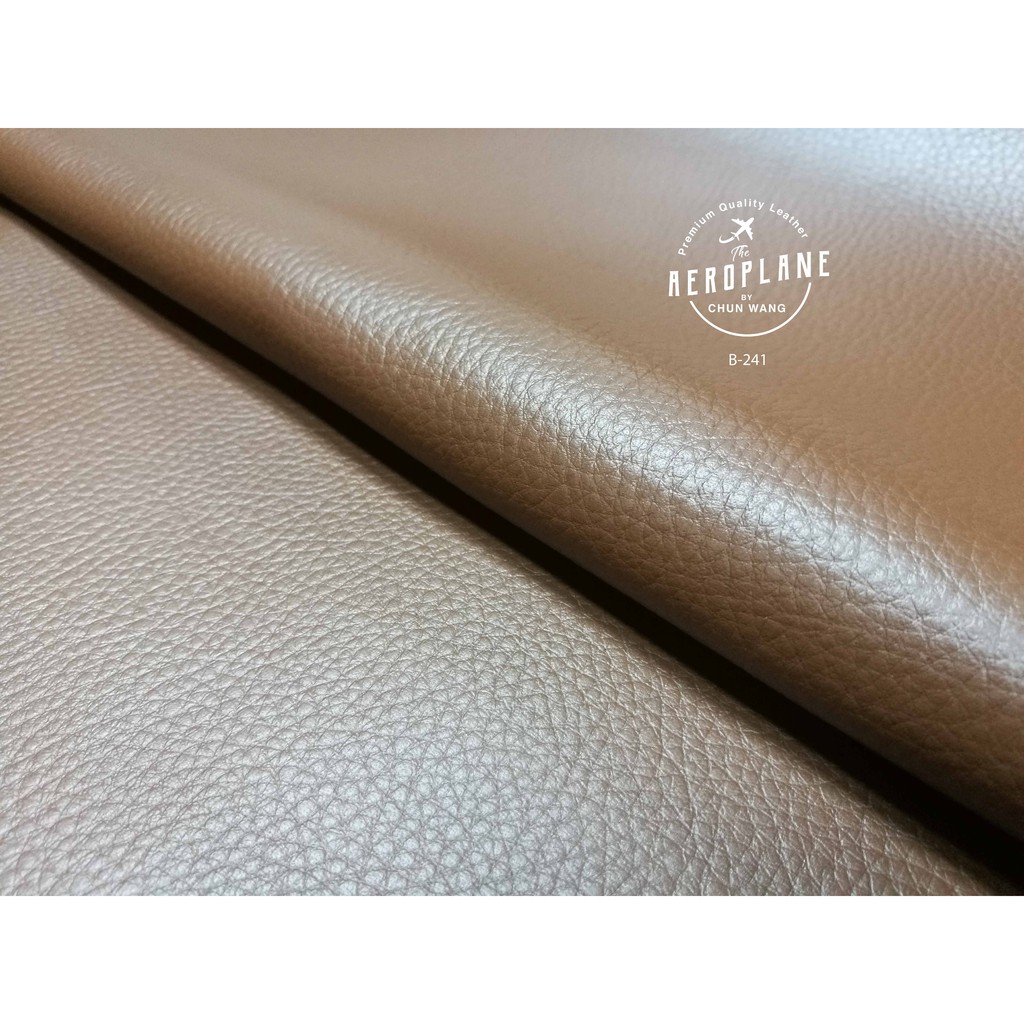 หนังวัวลายลิ้นจี่ สีน้ำตาล รหัส B-241 (Floater 's' : BROWN)