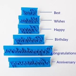 (พร้อมส่ง)ชุดพิมพ์อักษรพลาสติกHappyBirthday
