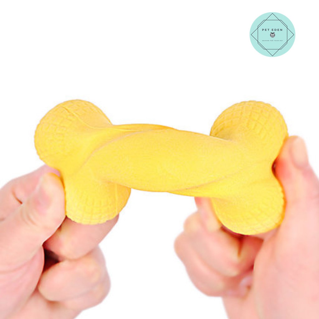 กระดูกยางกัด Rubber Bone Dog Toy ของเล่นหมา ของเล่นสุนัข ขนาด 15 cm