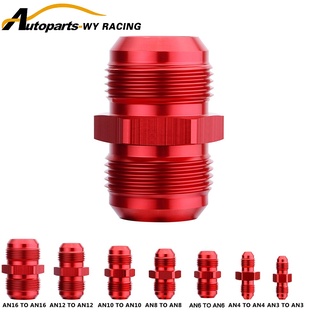 อะแดปเตอร์ข้อต่อท่อน้ํามัน สีแดง ตัวผู้ เป็น AN Flare Union Adaptor Nitrous AN3 AN4 AN6 AN8 AN10 AN12 AN16