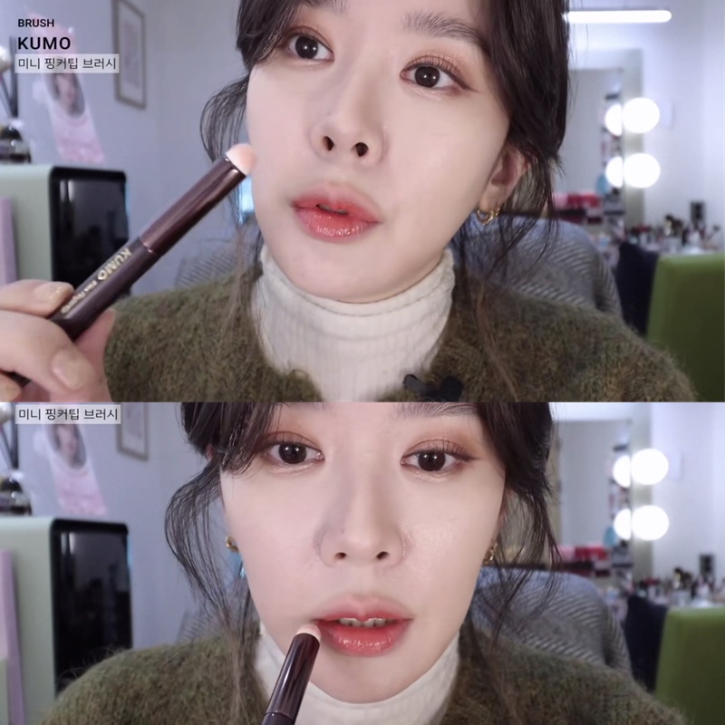 🌸🌸แปรงทาลิปสติก คอนซีลเลอร์ เนื้อแมตต์ ขนาดเล็ก แบบพกพา อเนกประสงค์ 1 ชิ้น - รูปที่ 3