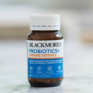 Blackmores probiotic สูตรเสริมภูมิคุ้มกัน immune Defence 30 เม็ด โปรไบโอติก+พรีไบโอติก ธรรมชาติ