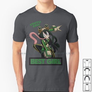 เสื้อยืดผ้าฝ้ายพิมพ์ลายแฟชั่น ขายดี เสื้อยืด พิมพ์ลายกบ Tsuyu Asui Froppy - Best Mha Froppy Tsuyu Asui Bnha Quirk Deku R