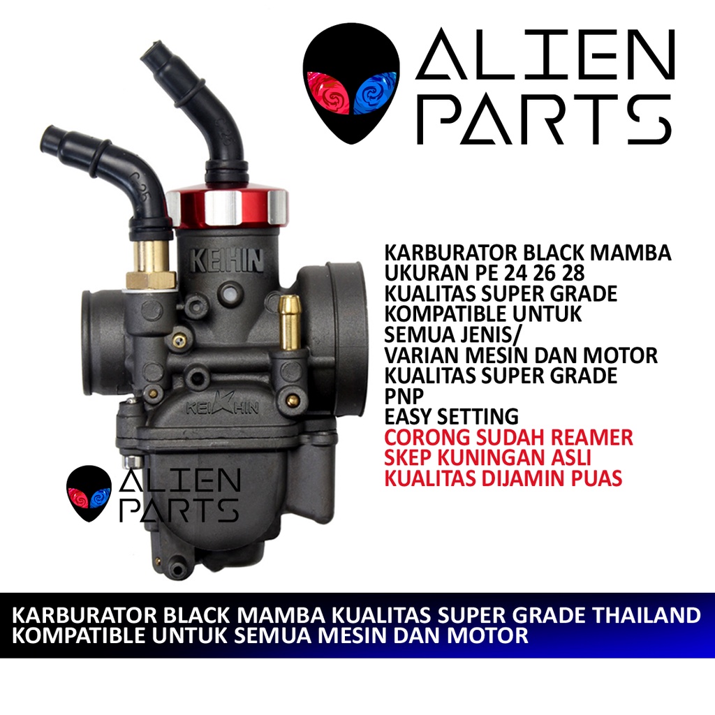 CARBURETOR PE 24 26 28 BLACK MAMBA RED DOVE CARBURETOR PE28 PE26 PE24 CARBURETOR BEAT VARIO MIO RX K