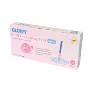 GLOWY HCG TEST STRIP จุ่ม (PREG TEST) ชมพู ชุดทดสอบการตั้งครรภ์