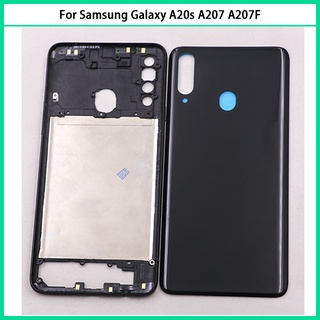 ใหม่ เคสแบตเตอรี่ ด้านหลัง แบบเปลี่ยน สําหรับ Samsung Galaxy A20s A207 A207F A207M A20s