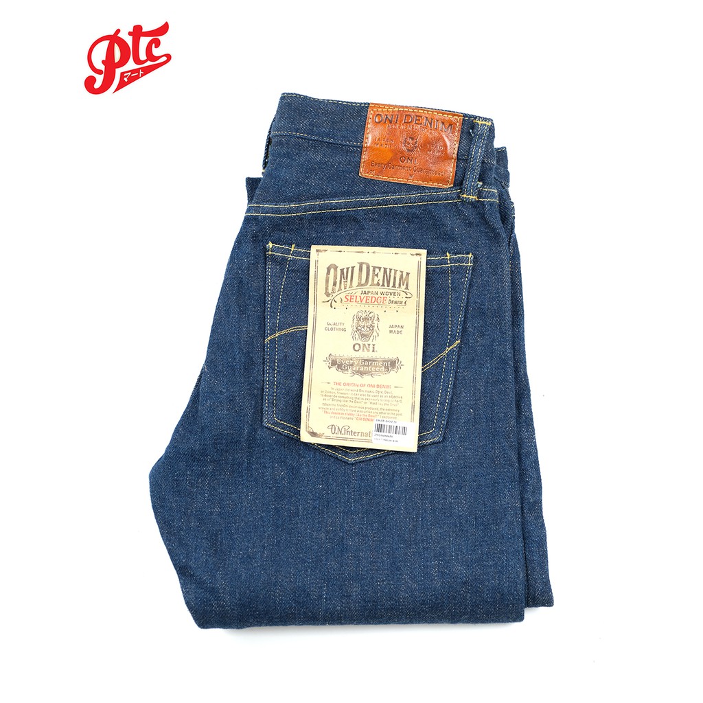 กางเกงยีนส์ ONI DENIM ONI-246ZR ผ้า  20OZ SECRET DENIM ทรงขากระบอก