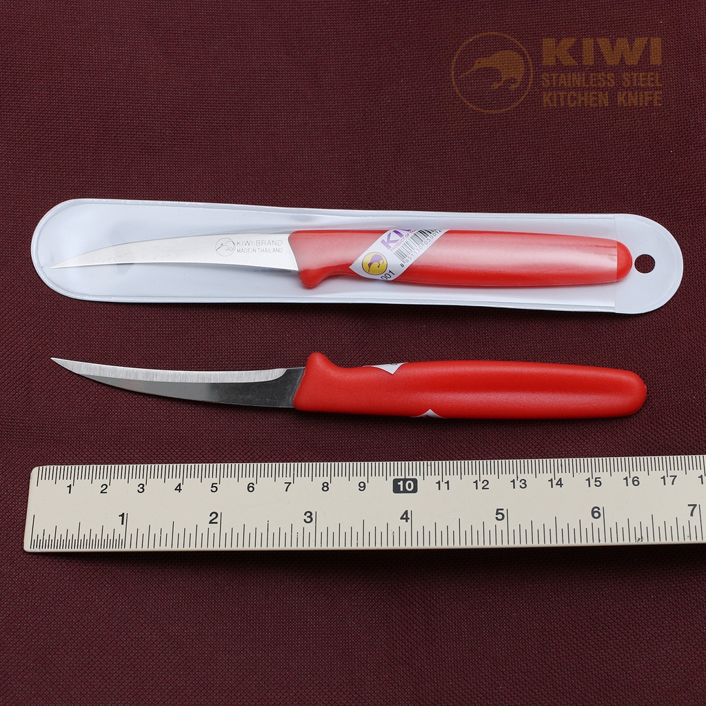 มีดทำครัว KIWI(กีวี่) #001 ของแท้ มีดผ่า มีดแกะสลัก คว้าน ด้ามพลาสติก  คมที่สุด ราคา ถูกที่สุด ดีลบีเคเค แกลเลอรีภาพที่ 8