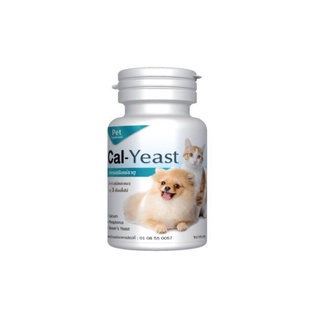 Daisuki Cal-Yeast อาหารเสริมแร่ธาตุ แคลเซียมบำรุง กระปุก 70 เม็ด สำหรับสุนัขและแมวอายุ 3 เดือนขึ้นไป