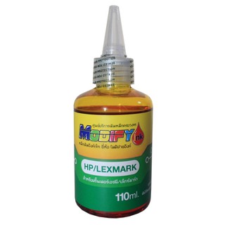 Modify ink หมึกเติมTank สำหรับเครื่อง Hp ทุกรุ่น ขนาด 110ml(Yellow)