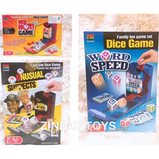 Dice Game Word Speed / Red Hot / Unusual Suspects