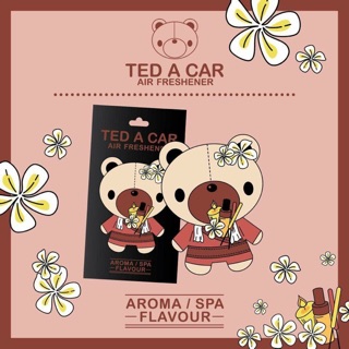 แผ่นน้ำหอมปรับอากาศ TED A CAR กลิ่น spa (มะลิ)