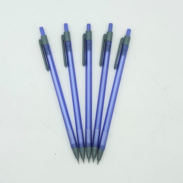 ดินสอกด 0.5 มม. กดดินสอเครื่องเขียน Pensil Tekan Besi log笔 活动笔