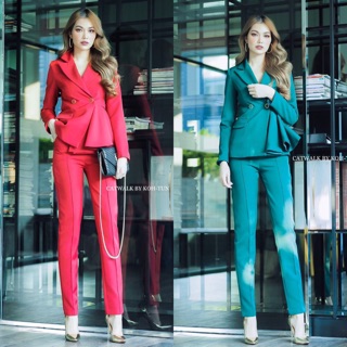 เซตเสื้อเบลเซอร์+กางเกงขายาว ทรงสวย