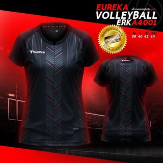 A4001 EUREKA VOLLEYBALL เสื้อ วอลเล่บอล ผู้หญิง ยูเรก้า แท้ 100% ใหม่ล่าสุด + มี ใบกำกับภาษี (สีดำ)