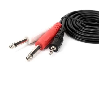 【1.5ม/3ม/5ม/10ม】 อุปกรณ์เสริมสายเคเบิล อะแดปเตอร์เชื่อมต่อเสียง แจ๊คชาย 2 x 6.35 มม. aux