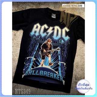 AC DC  BALL BREKER เสื้อยืด เสื้อวง สกรีนลายอย่างดี ผ้าหนานุ่ม ไม่หดไม่ย้วย มาตราฐาน  แบรนด์ S M L XL XXL