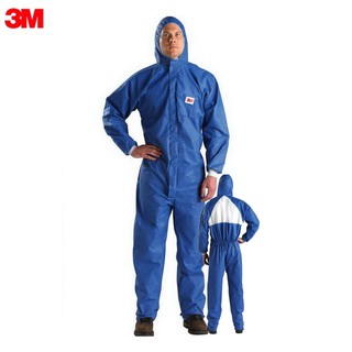 3M ชุดป้องกันฝุ่น ละออง น้ำมัน สีฟ้า 4532+ TYPE 5/6 Protective Coverall