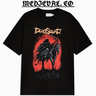 [S-5XL]Deadsquad เสื้อยืดลําลอง สําหรับผู้ชาย ผู้หญิง แขนสั้น พิมพ์ลาย BLACK PLAGUE - วงดนตรีร็อค โอเวอร์ไซซ์ 24S