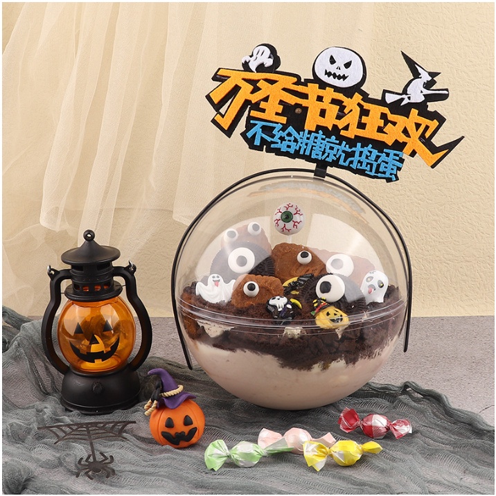 โคมไฟน้ํามันฮาโลวีนแบบพกพา jack-o-lantern skull ตกแต่ง pony โคมไฟบาร์ปาร์ตี้บรรยากาศ props