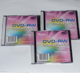 DVD-RW Melody mini DVD-RW 1.4GB 30min- 10pcs/Box Slim Case