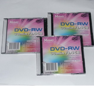 DVD-RW Melody mini DVD-RW 1.4GB 30min- 10pcs/Box Slim Case