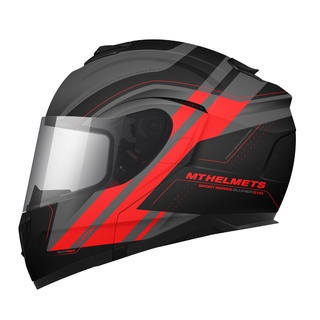 MT Helmet ATOM [FLIP UP] SV BLUMER RED