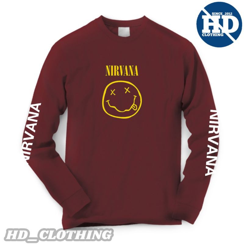 เสื้อยืดวงดนตรีแขนยาว Nirvana