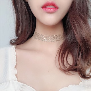 📨 ส่งฟรี!!!พัสดุ ลทบ. 🥨 Alluring 🥨-N0003 📿 Sequin Choker Collar Female 👩