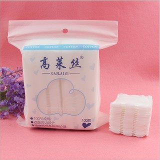 SANIYE ของแท้ นิ่มสำลี แต่งหน้า ผ้าฝ้ายธรรมชาติ 100pcs Soft Comfortable Cotton Pad HZM03