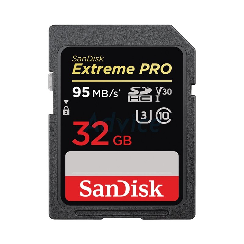SD Card 32GB SANDISK EXTREME PRO SDSDXXG-32G-GN4IN (95MB/s,)