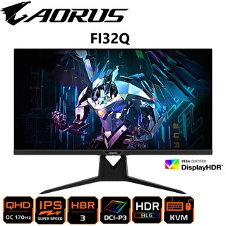 MONITOR (จอมอนิเตอร์) GIGABYTE AORUS FI32Q 31.5" 165Hz QHD 1ms HDR400 IPS Gaming Monitor