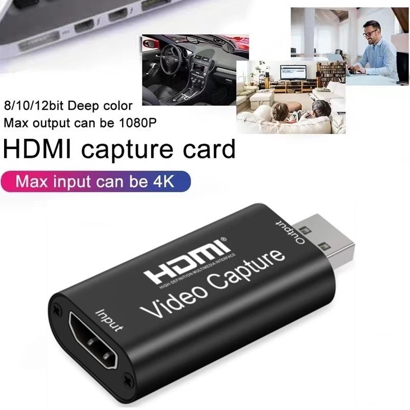 1080P USB 2.0 เอชดีเอ็มไอ HD Capture Card 1 Channel Hd Video Capture Card Live Video Box Support OBS