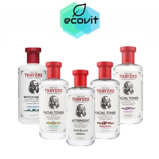 Thayers Witch Hazel Toner โทนเนอร์เทเยอร์ สูตร Original, Rose Petal, Cucumber, Lavender, Unscented มี2 ขนาด [355 ml][89]