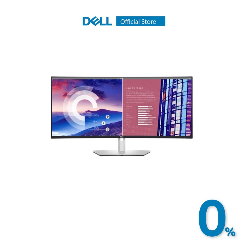 DELL MONITOR (จอมอนิเตอร์)  U3821DW 37.5" IPS 60Hz CURVED