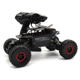 รถบังคับ รถไต่หิน ขับเคลื่อน 4 ล้อ 2.4 GHz ขนาด 1:18 Scale RC Rock Crawler 4WD Off Road (สีดำ)