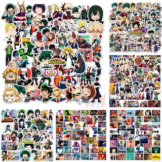 50Pcs/Set ❉ My Hero Academia สติ๊กเกอร์ ❉ Anime Midoriya Izuku Bakugou Katsuki Todoroki Shoto DIY Fashion Mixed Doodle Decals สติ๊กเกอร์