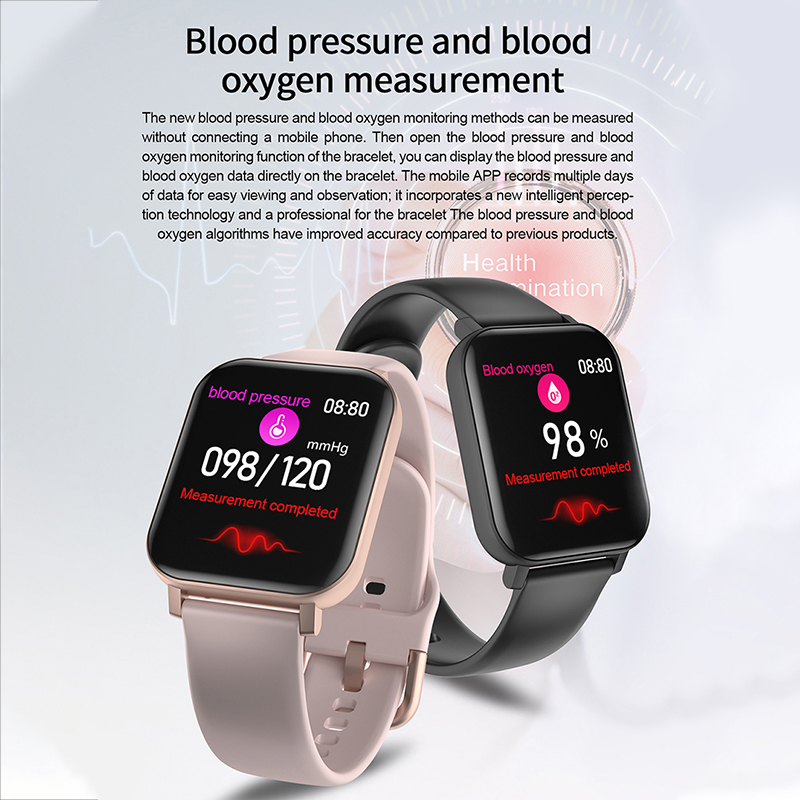 Smart Watch F25 Body Temperature Measure Heart Rate Fitness Women Men